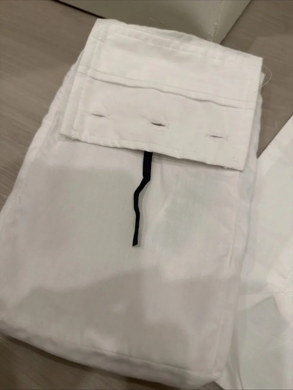 New Ralph Lauren King Sham Organic Sateen Border Tux White Classic Preppy RL